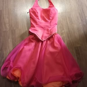 Two piece prom dress